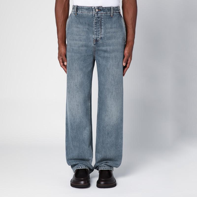 Loewe Blue Délavé Denim Wide Jeans
