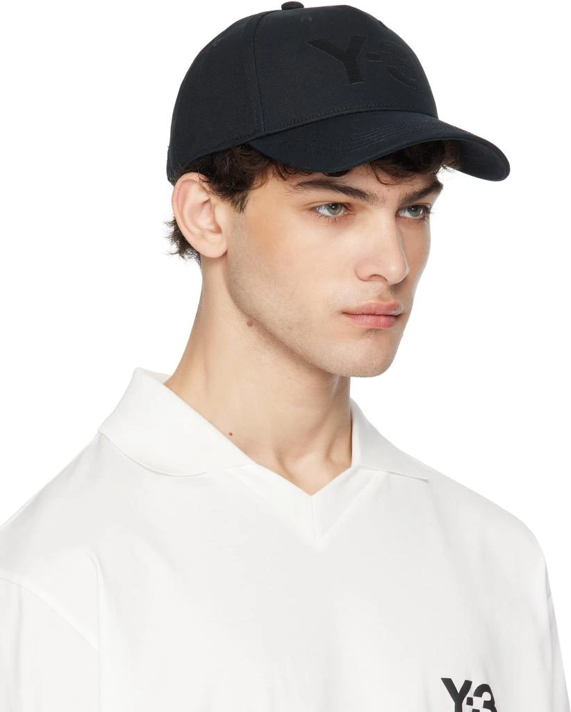Y-3 Black Classic Logo Cap 2