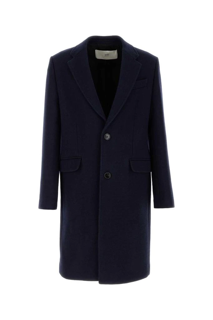 AMI Midnight Blue Wool Coat 1