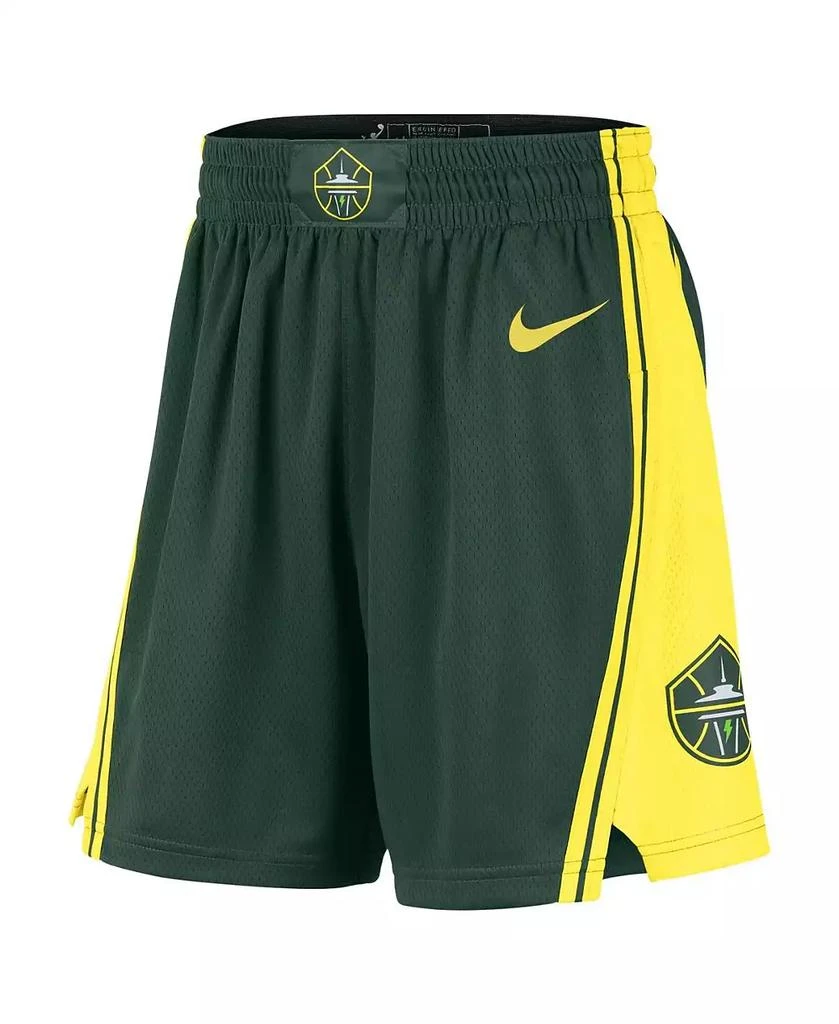 NIKE Women's Green Seattle Storm On-Court Victory Performance Shorts 2