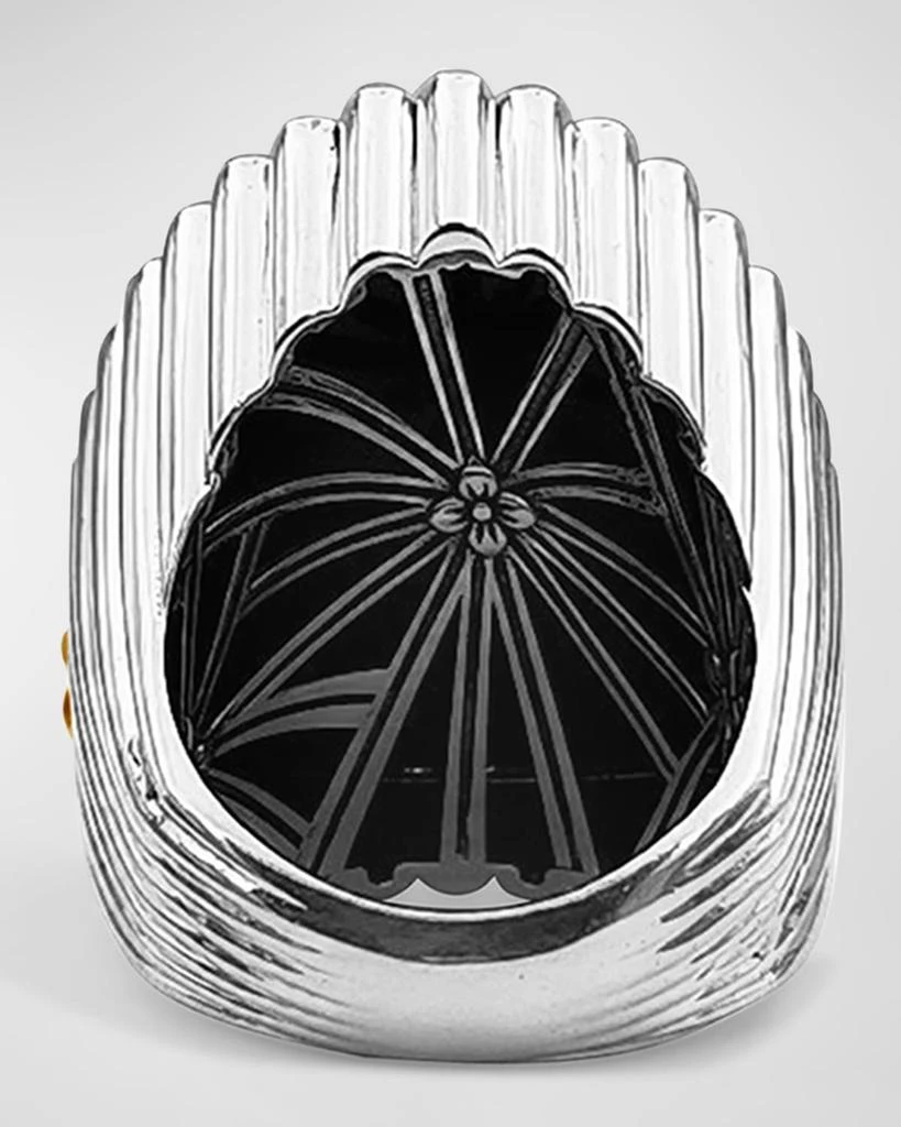 Stephen Dweck Black Druzy and Champagne Diamond Ring 4