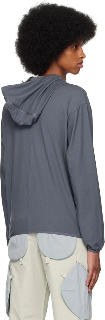 Post Archive Faction SSENSE Exclusive Gray 5.0 Center Hoodie 3