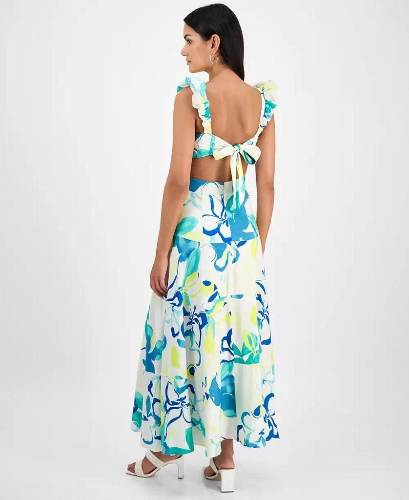 RACHEL Rachel Roy Women's Printed Ruffle-Sleeve Dress 5