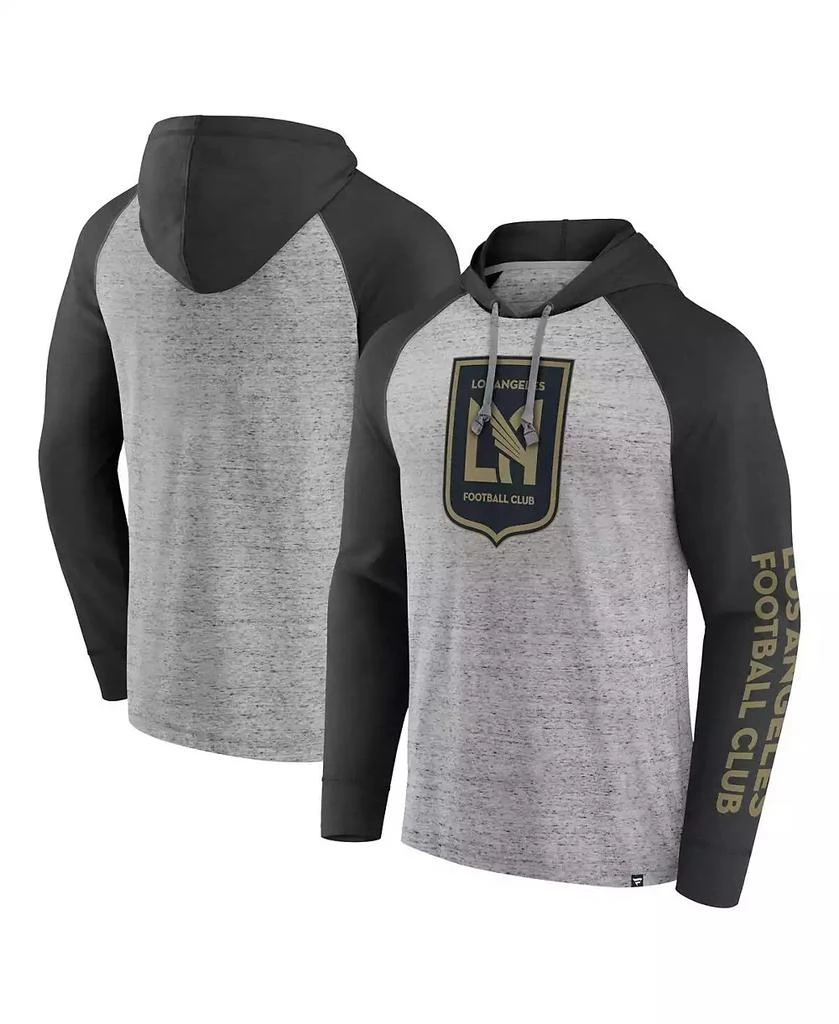 Fanatics Men's Steel LAFC Deflection Raglan Pullover Hoodie 1