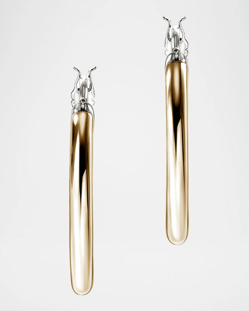 John Hardy Sterling Silver and 14K JH Essential Hoop Earrings, 22mm