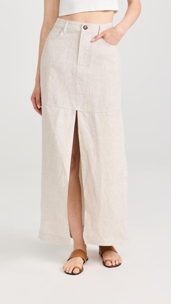 Reformation Tazz Linen Maxi Skirt