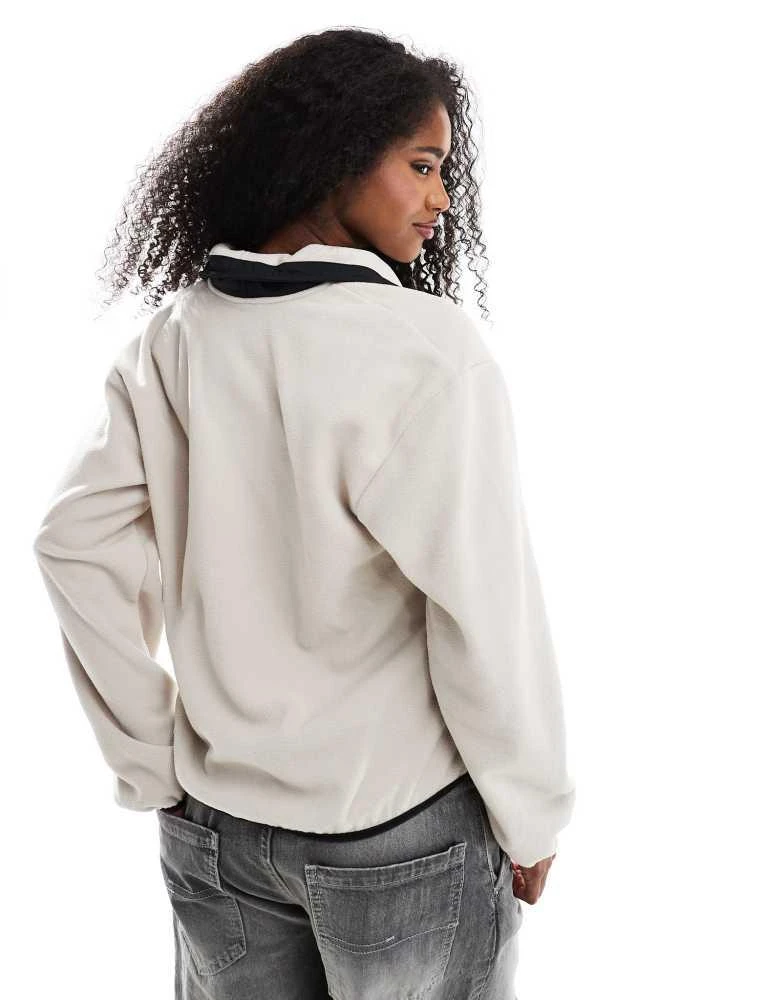 Columbia Columbia Sequoia Grove half zip fleece in beige and black 3