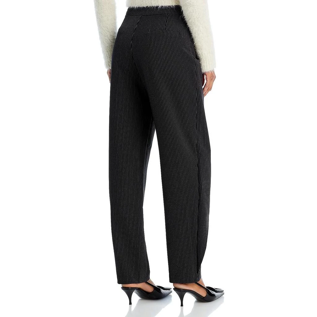 Lucy Paris Womens Pintripe Business Straight Leg Pants 2