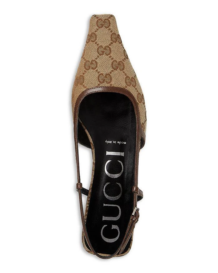 Gucci Women's GG Canvas Slingback Ballet Flats 3