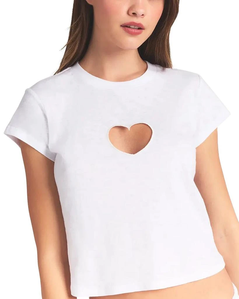 SKIMS Worn In Jersey Baby Heart Tee