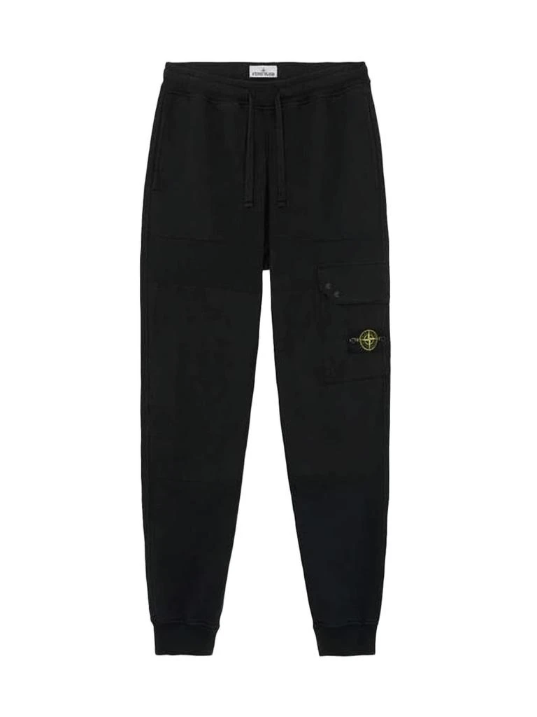 Stone Island Relaxed-Fit Cotton Jogger Pants with Logo Emblem