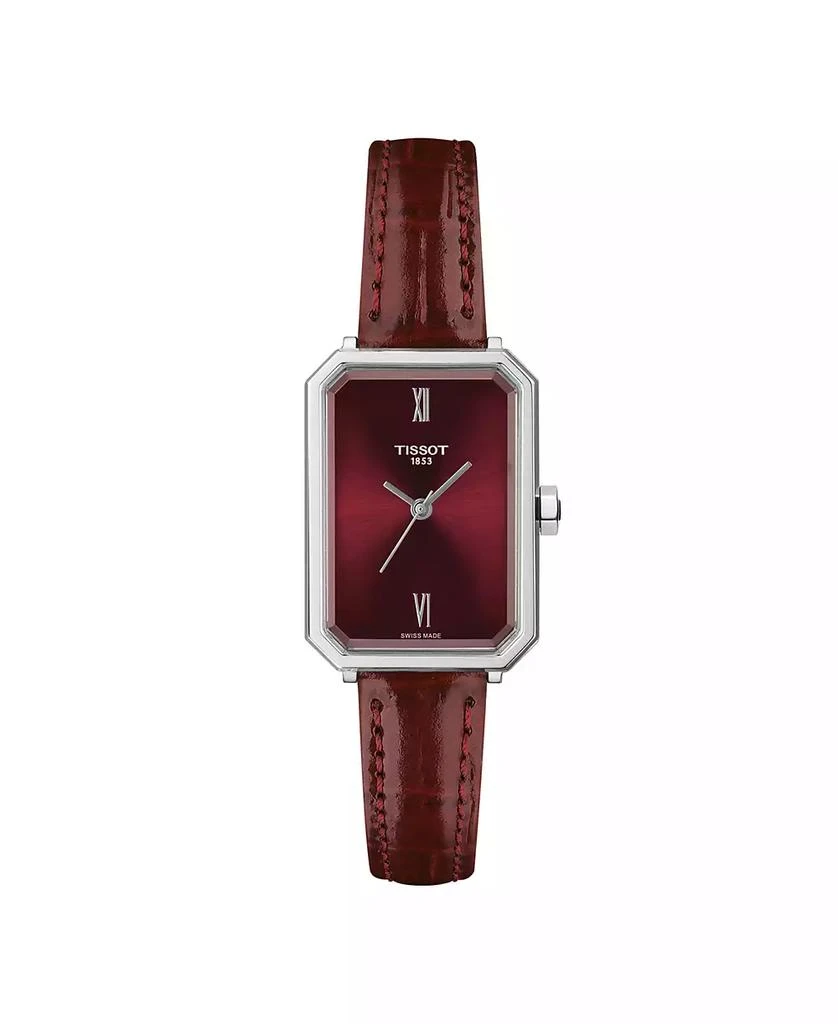 Tissot Women's Quartz Red Leather Strap Watch, 21.80mm - Women's Quartz  Watches - Free Shipping - BeyondStyle, image size:838x1024