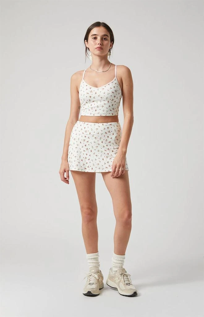 PAC 1980 PAC WHISPER Active Floral Gemini Mini Skort 6
