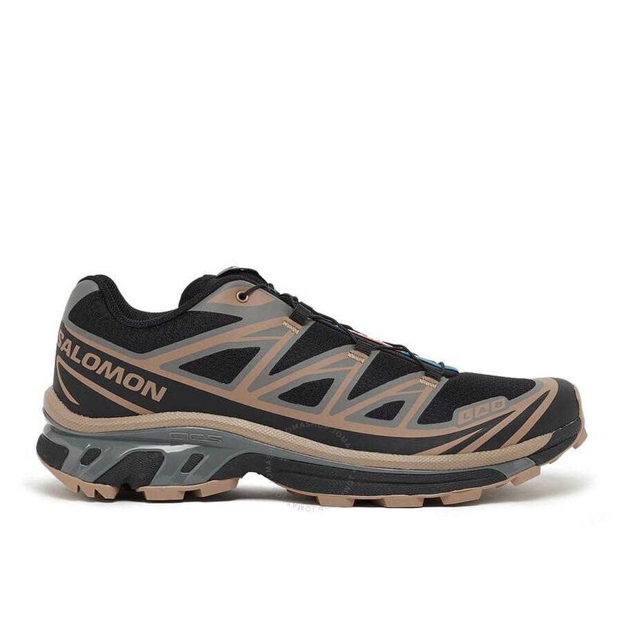 Salomon Men's Black / Portabella / Pewter Salomon Xt-6 Lace- Up Sneakers