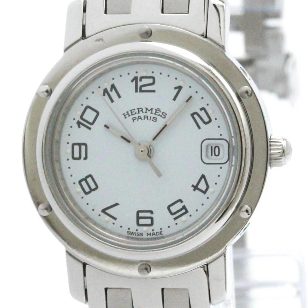 Hermes Clipper Stainless Steel Wristwatch (Pre-Owned)