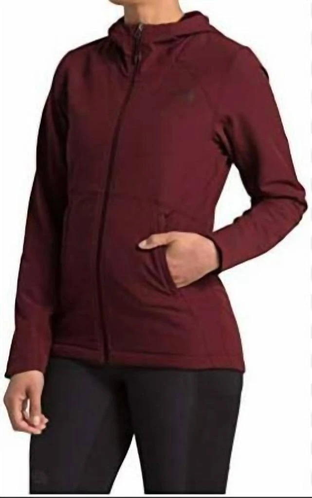 The North Face Women's Shelbe Raschel Hoodie In Deep Garnet Red 1