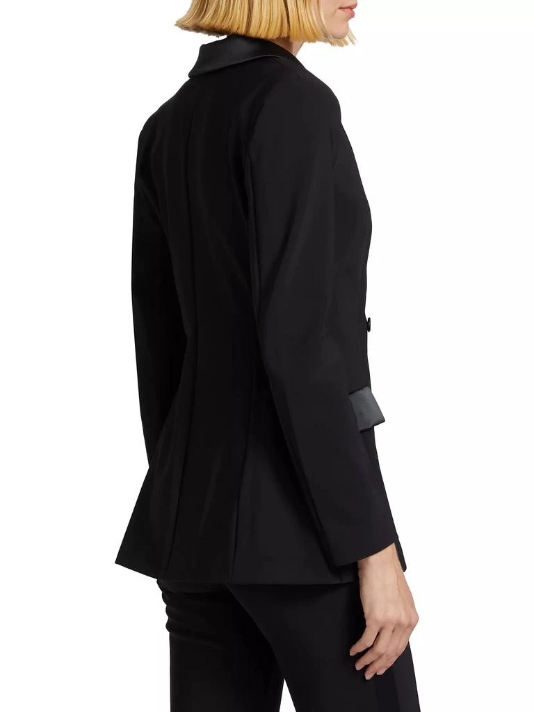 Chiara Boni Floral Double-Breasted Tuxedo Jacket 5