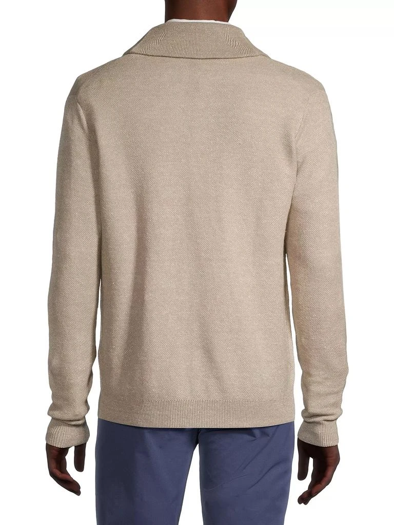 Peter Millar Crown Crafted Boothbay Shawl Cardigan Sweater 5