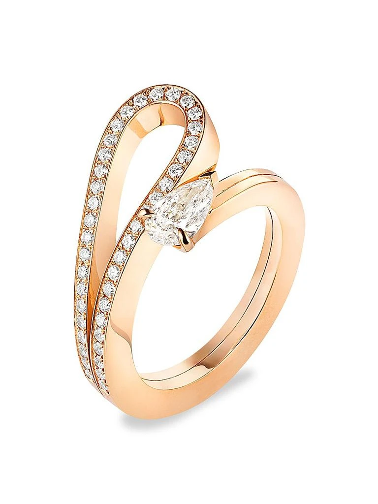 Repossi Serti Inversé 18K Rose Gold & Diamond Ring 1