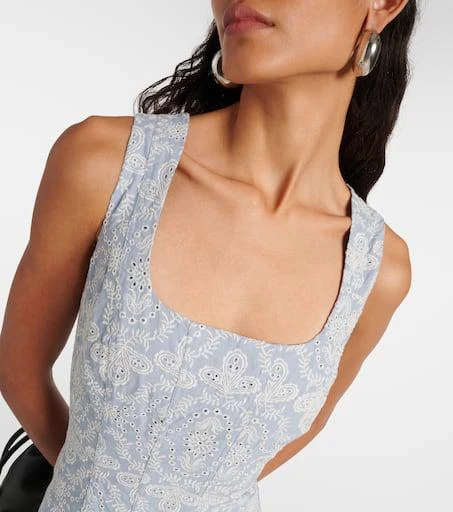 VERONICA BEARD Jolie printed cotton midi dress 4