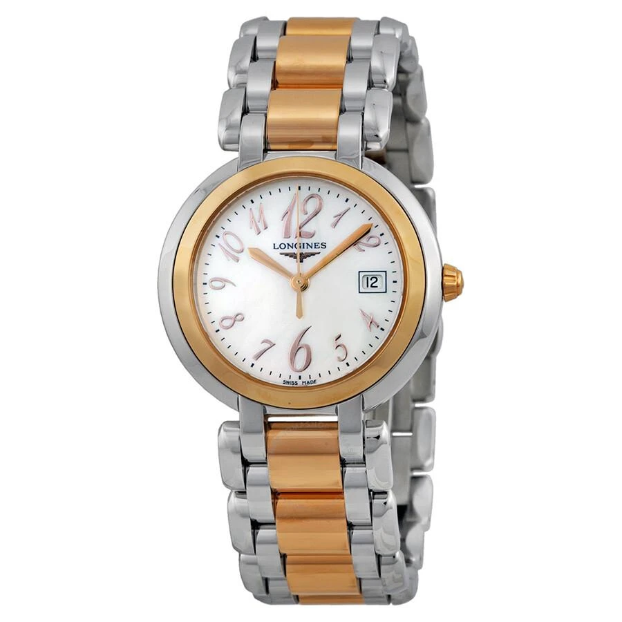 Longines Prima Luna Mother of Pearl Dial Steel and Rose Gold Ladies Watch L81125836 1