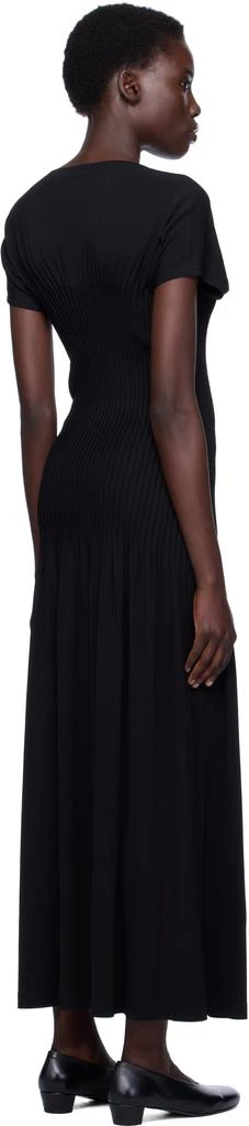Totême Black Knife-Pleated Jersey Maxi Dress 3