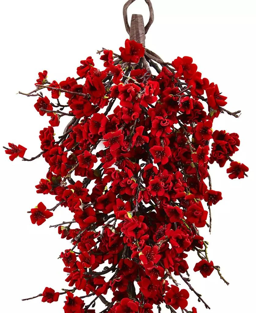 NEARLY NATURAL 28" Plum Blossom Teardrop 4