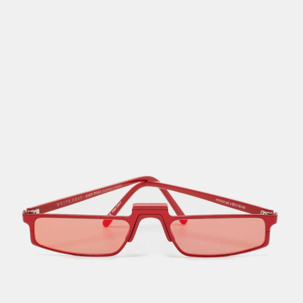 Andy Wolf Andy Wolf x White Heat Red Mirror Muhren Rectangle Sunglasses 1