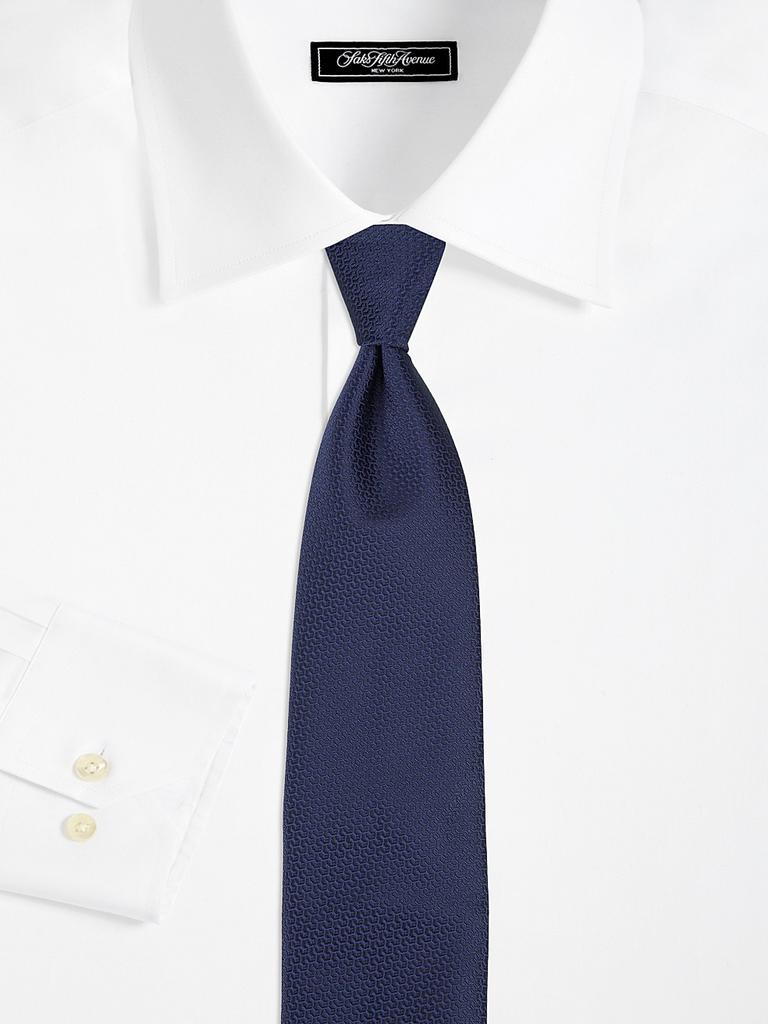 Canali Neat Geometric Silk Tie