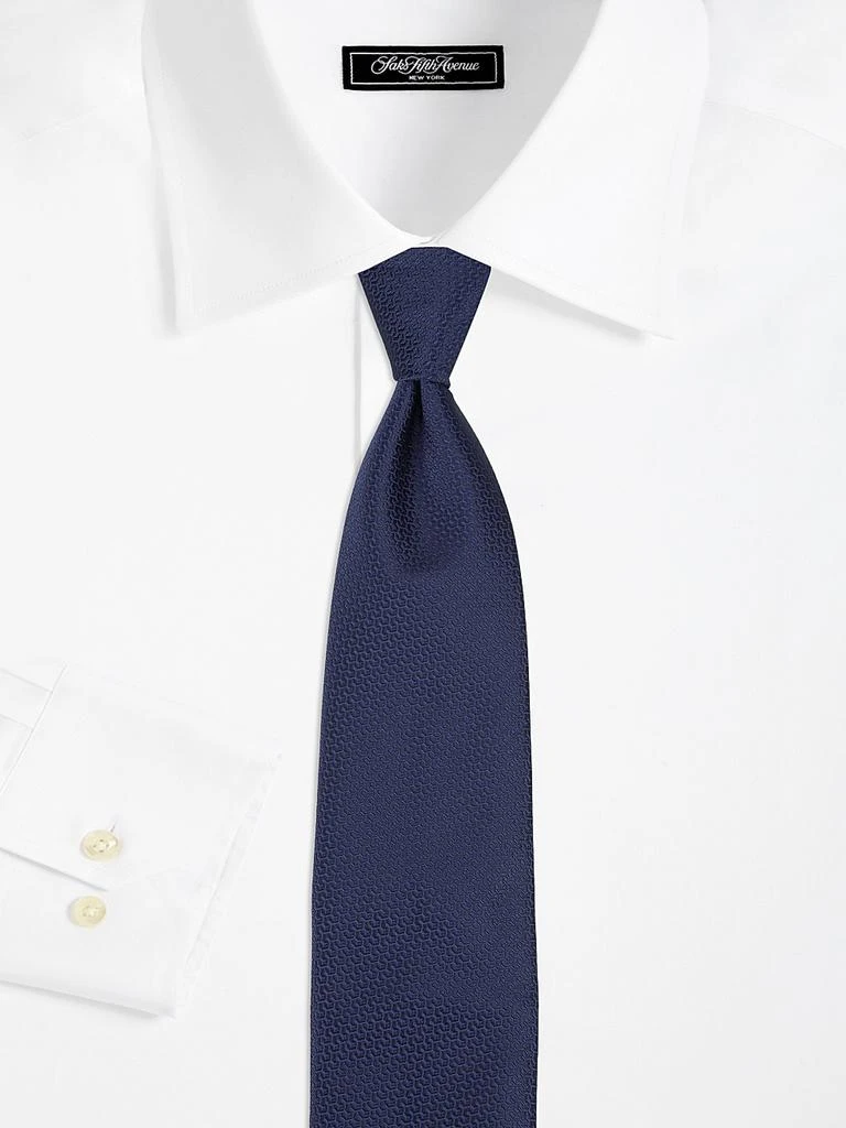 Canali Neat Geometric Silk Tie 2