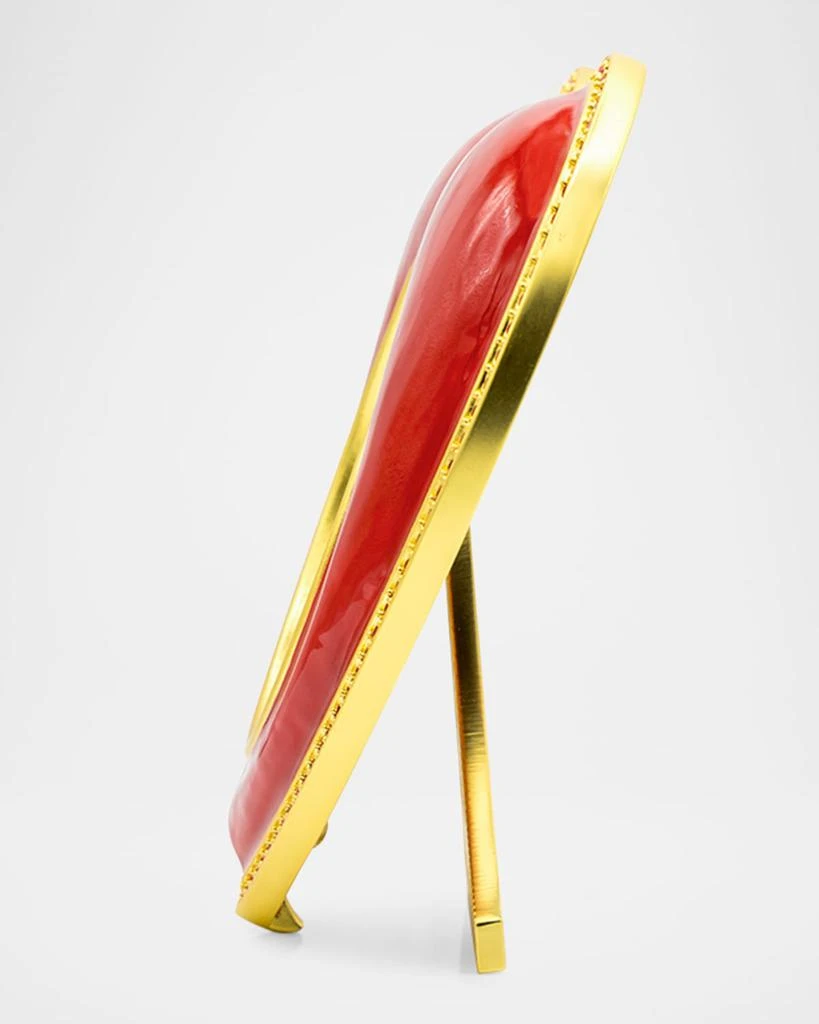 Jay Strongwater Chantal Ruby Heart Frame, 3" x 4" 3