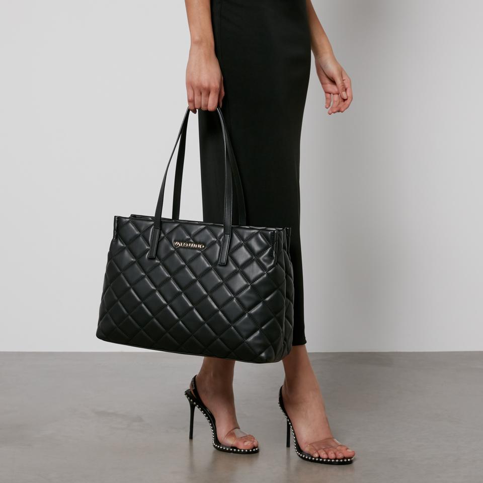 Valentino Valentino Ocarina Quilted Faux Leather Tote Bag