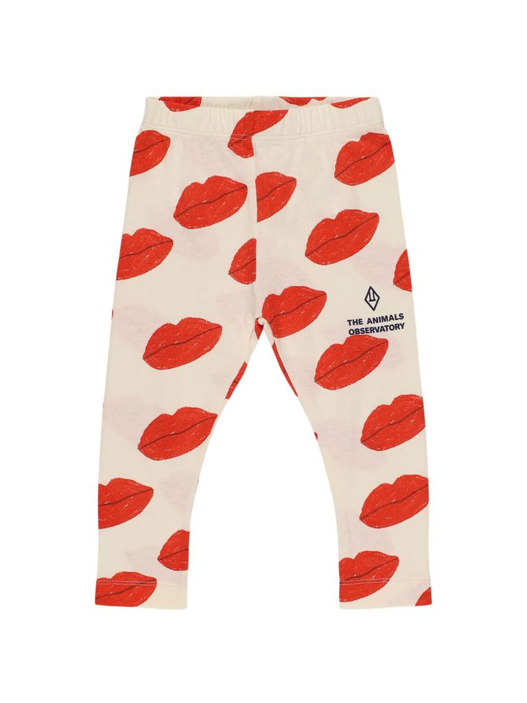 The Animals Observatory Printed Cotton Jersey Leggings