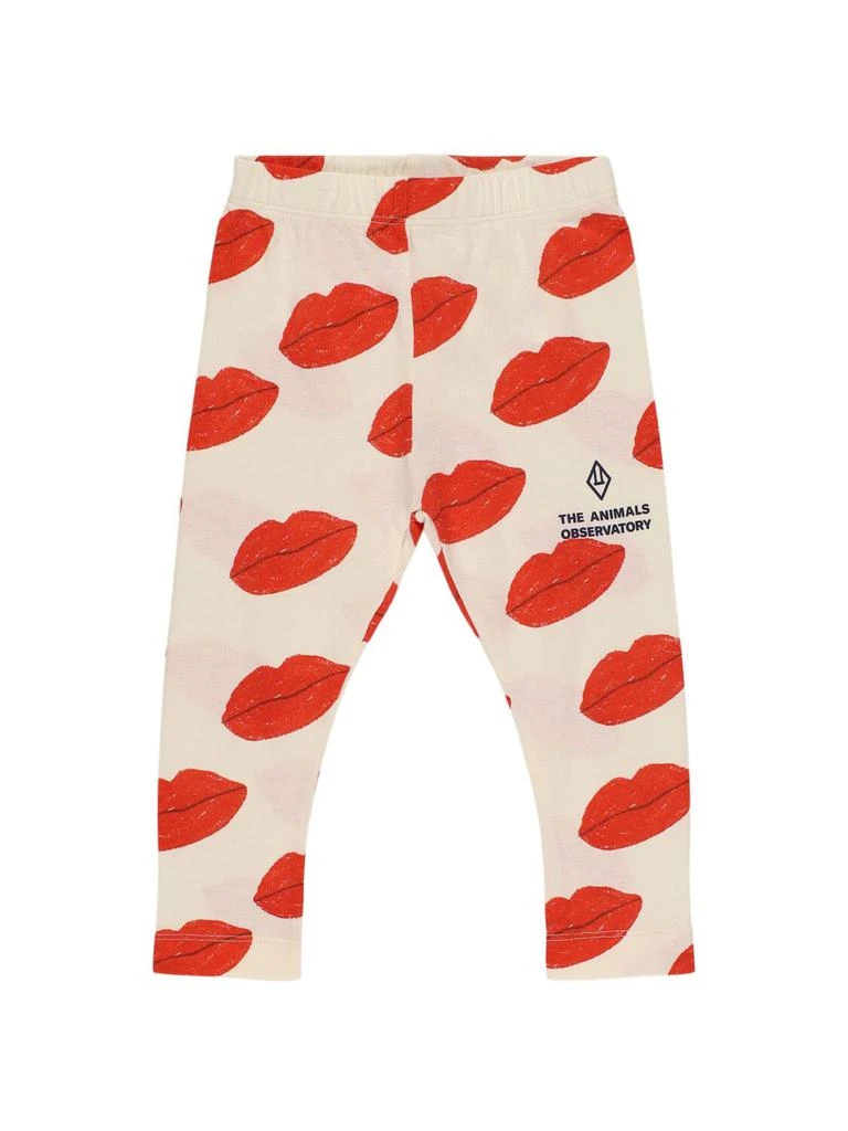 The Animals Observatory Printed Cotton Jersey Leggings 1
