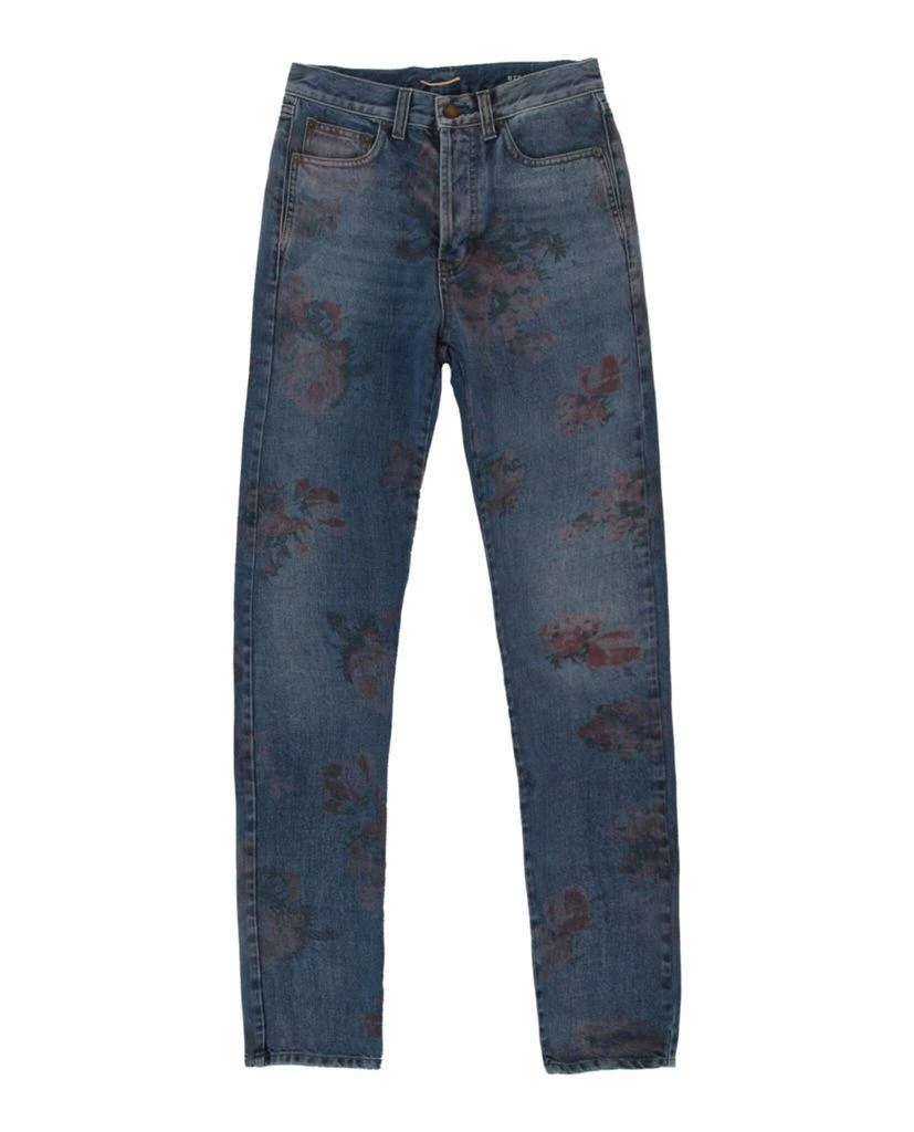 saint laurent Floral Printed Boyfriend Jeans 5