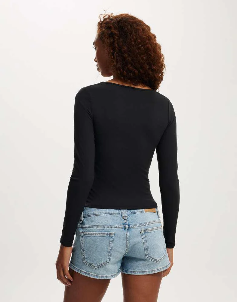 Cotton On Cotton  On Hold me long sleeve in black 3