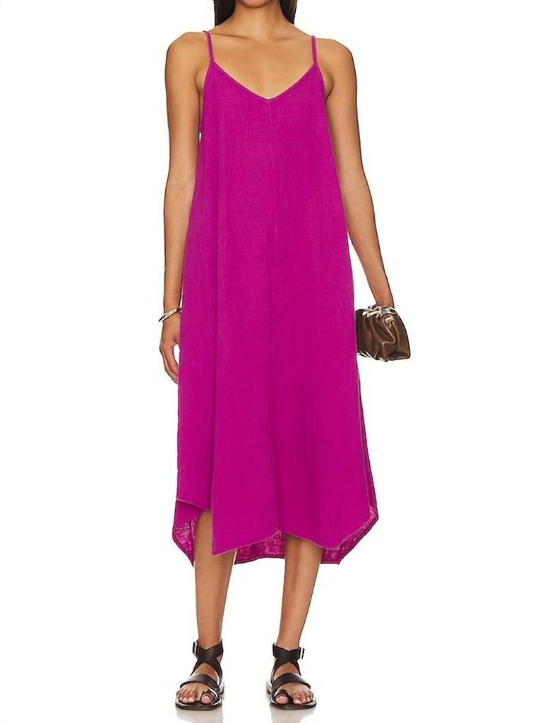 Bobi Bobi - Cami V-neck Handkerchief Dress