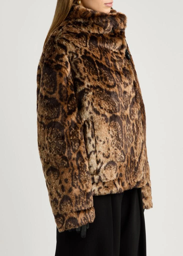 Jacquemus Le Blouson Fernando leopard-print faux fur coat 2