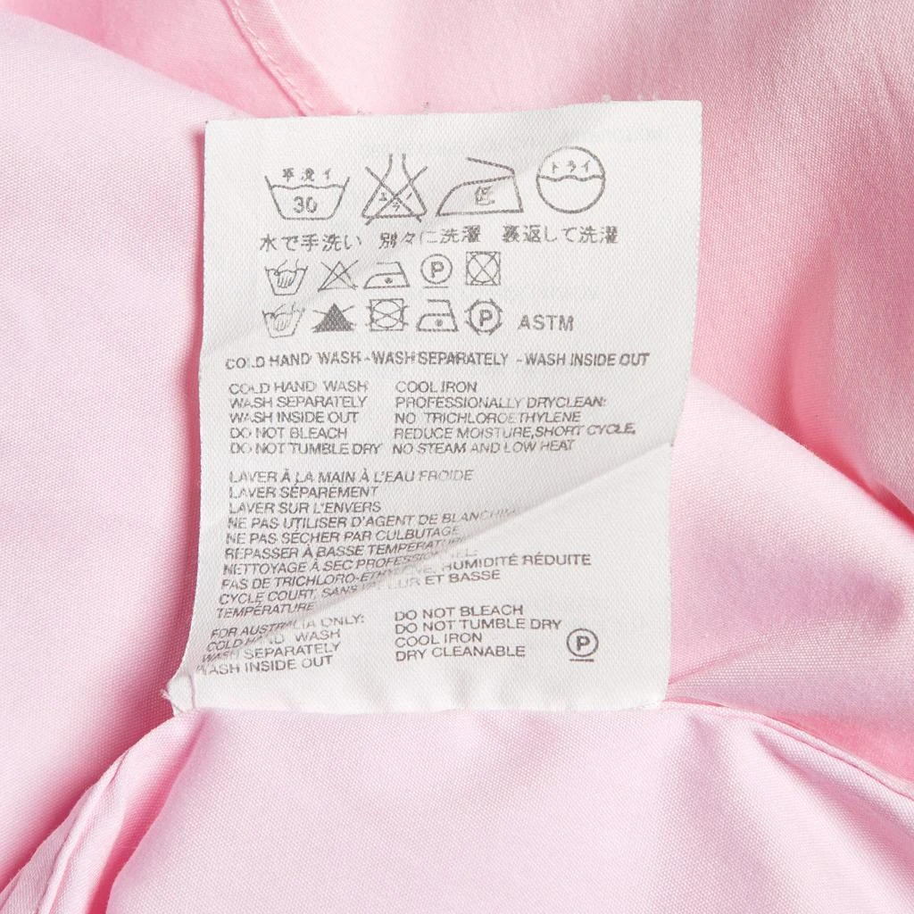 Prada Prada Pink Stretch Cotton Button Down Shirt M 5
