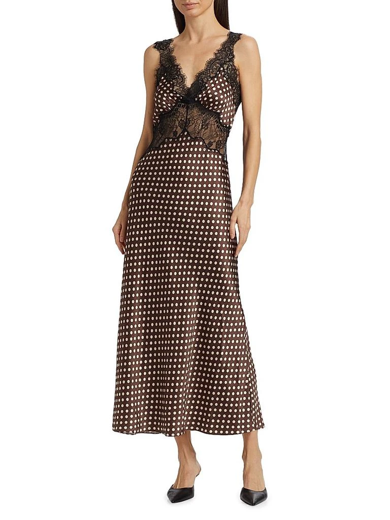 ronny kobo brown polka dot dress Ronny Kobo