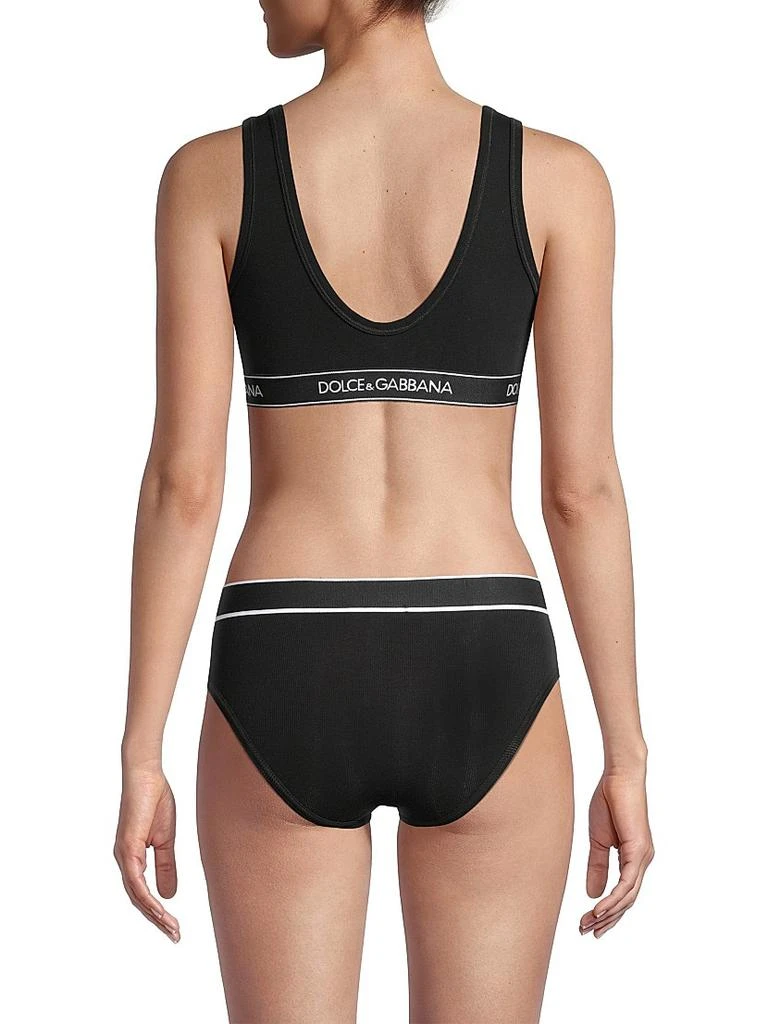 Dolce & Gabbana Logo Band Sports Bra 4