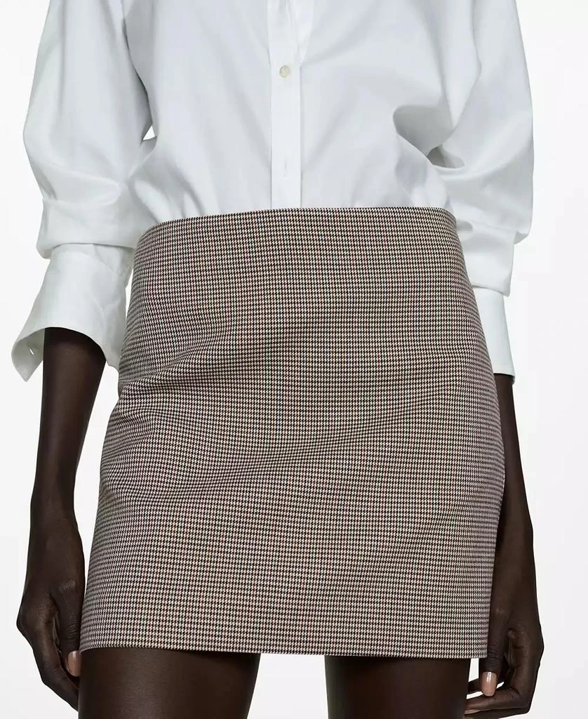 Mango Women's Houndstooth Miniskirt 1