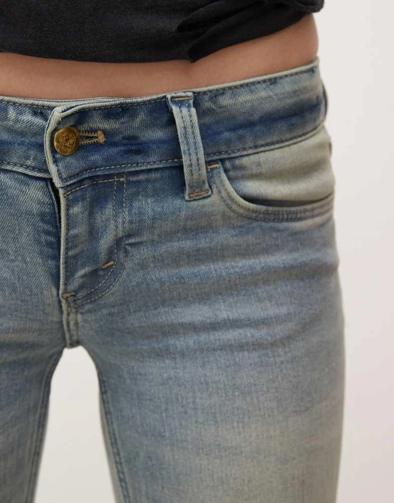 Cheap Monday Cheap Monday Flare Low stretch jeans in grime blue wash 5