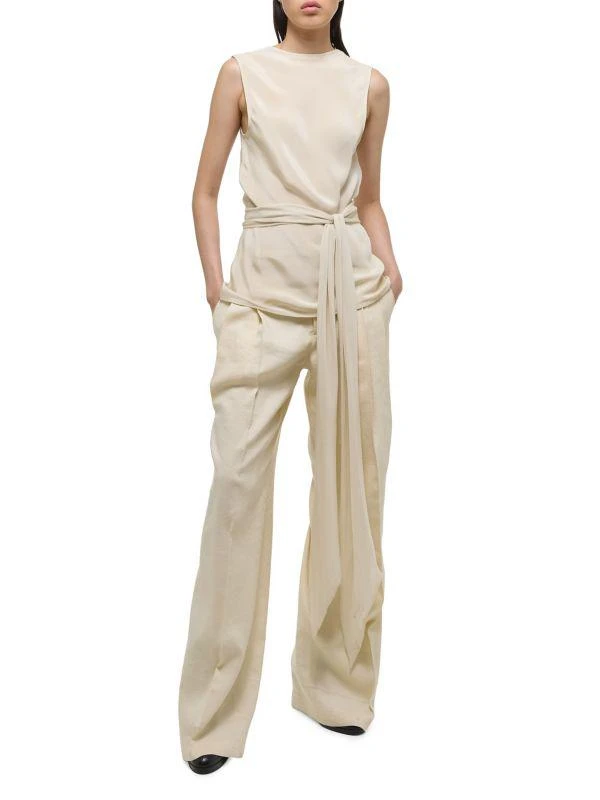 Helmut Lang Silk Sleeveless Scarf Top 5