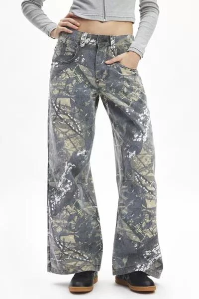 Jaded London Jaded London Forrest Camo Print Colossus Jean 3