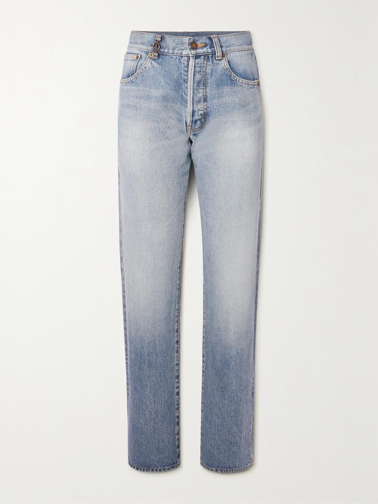 ■Saint Laurent■ Low Rise Straight Fit Denim Pants Sicily B Saint Laurent Low-Rise Jeans in Sicily Denim | Saks Fifth Avenue