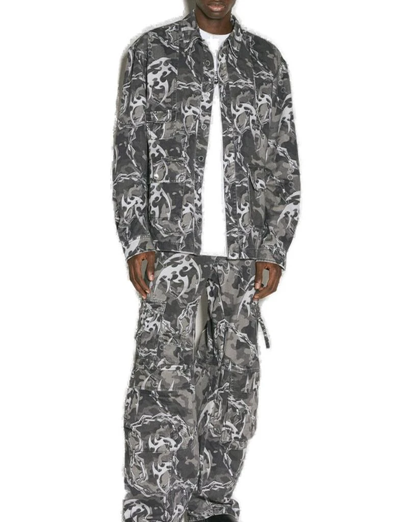 Han Kjobenhavn Han Kjobenhavn Camouflage Printed Buttoned Shirt 3