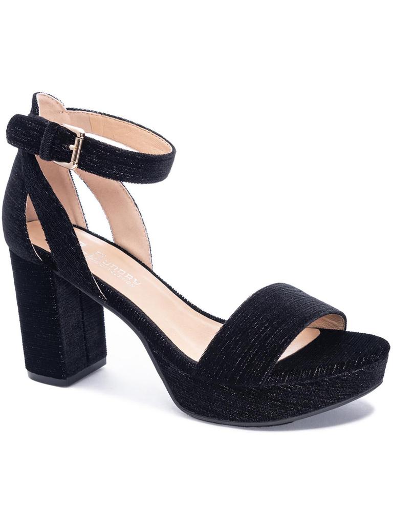 CL By Laundry Womens Velvet Cushioned Footbed Pumps