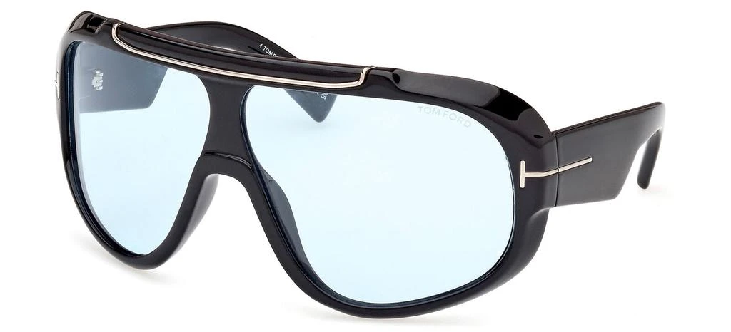 Tom Ford Tom Ford Unisex 71 mm Shiny Black Sunglasses 1