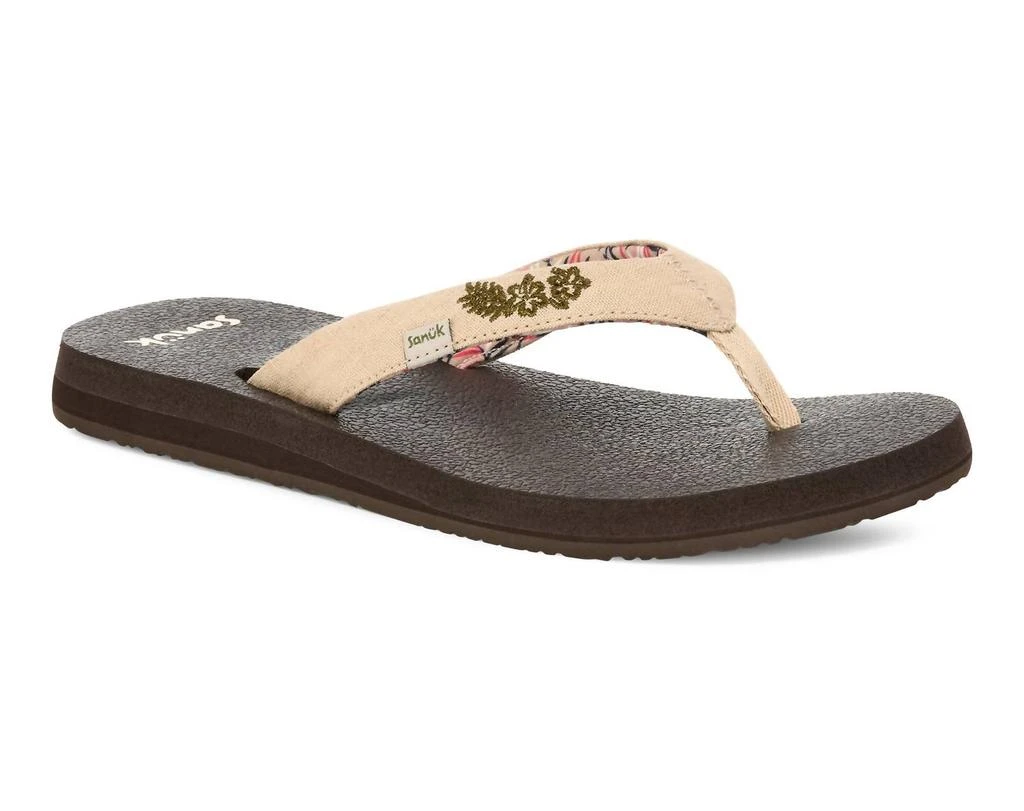 Sanuk Women's Yoga Paradise 2 Sandal In Natural Paradise Palms 2